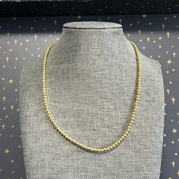 14k gold plated beaded necklace - Picture 1 of 4